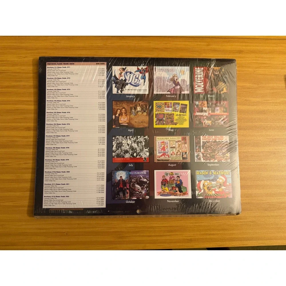Diamond Comic Distributors 2006‎ Calendar New Sealed